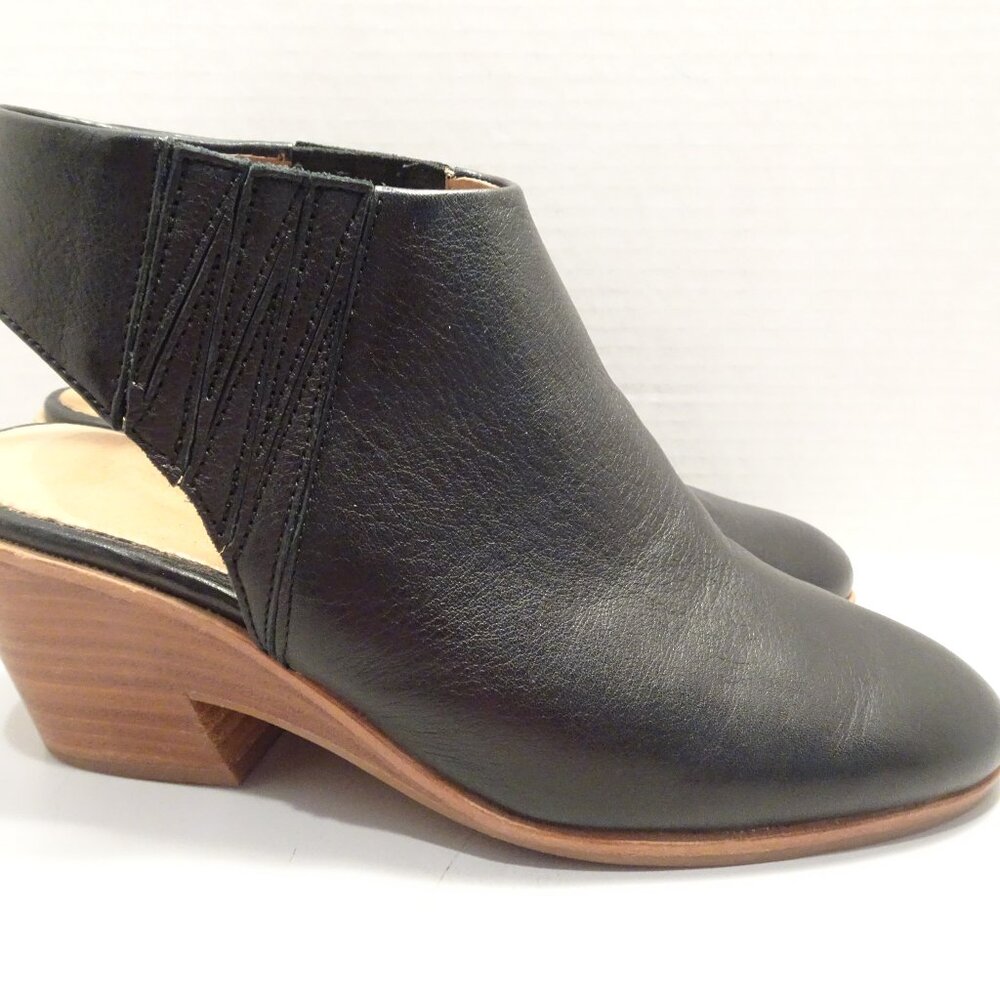 Gentle Souls Blaise Slingback Booties Black Size 8US Closed Toe Block Heel